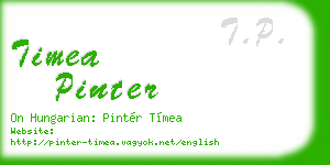 timea pinter business card