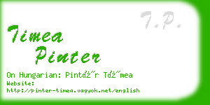 timea pinter business card